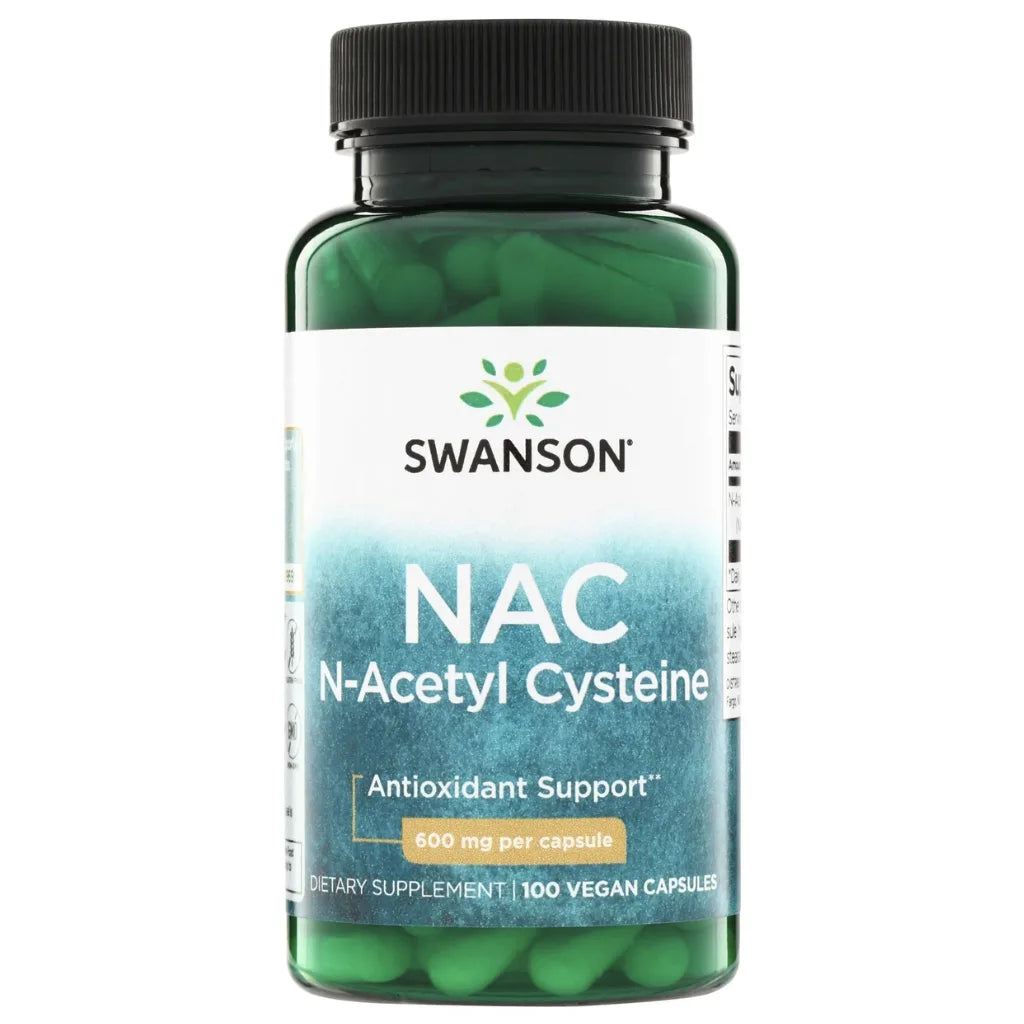 NAC N-acetyl-L-Cysteine 600 mg 100 kaps, Swanson