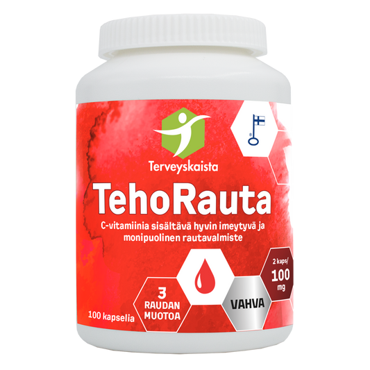 TehoRauta 100 mg 100 kaps, Terveyskaista