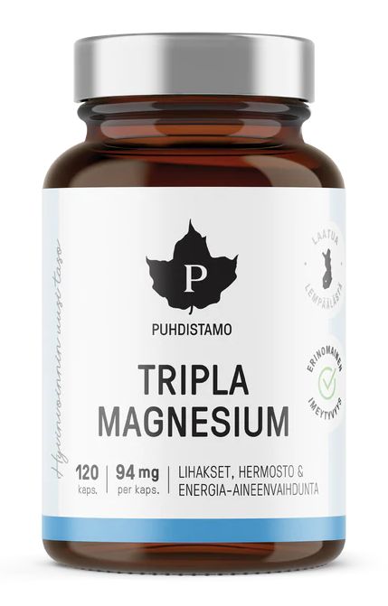 Magnesium Tripla 120kaps., Puhdistamo
