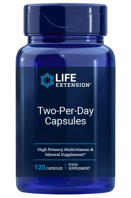 TWO PER DAY Monivitamiini 120kaps., Life Extension
