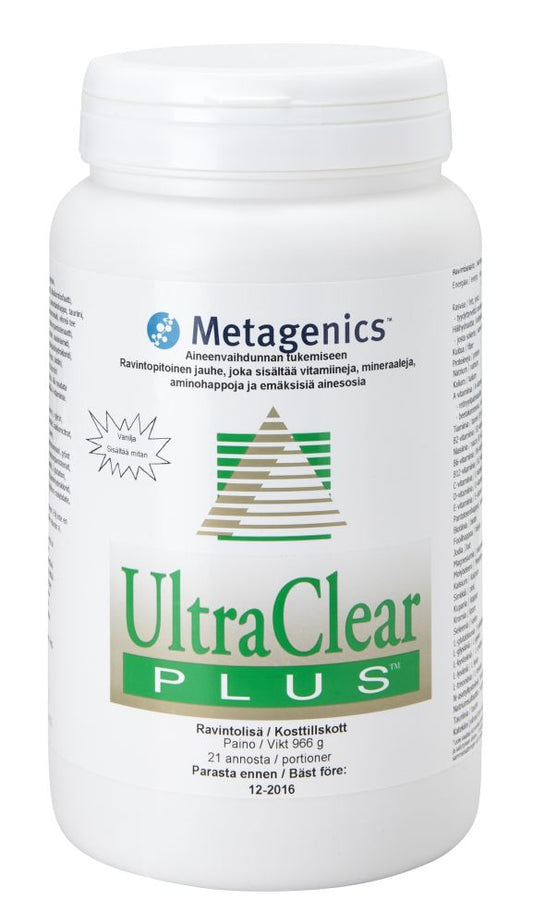 Ultra Clear Plus pH vanilja-ravintolisa 966g, Metagenics