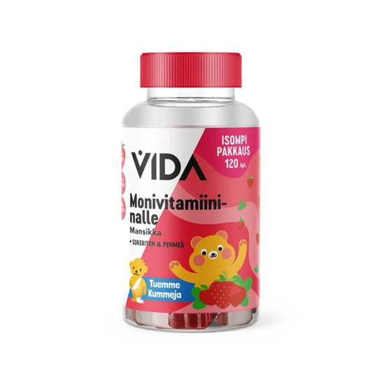 Vida Nalle Monivitamiininalle, 120 kpl - Päiväys 18.12.2026