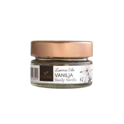Vaniljajauhe Luomu 8g, Foodin