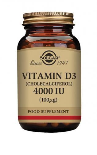 D-vitamiini 100µg 120kaps., Solgar