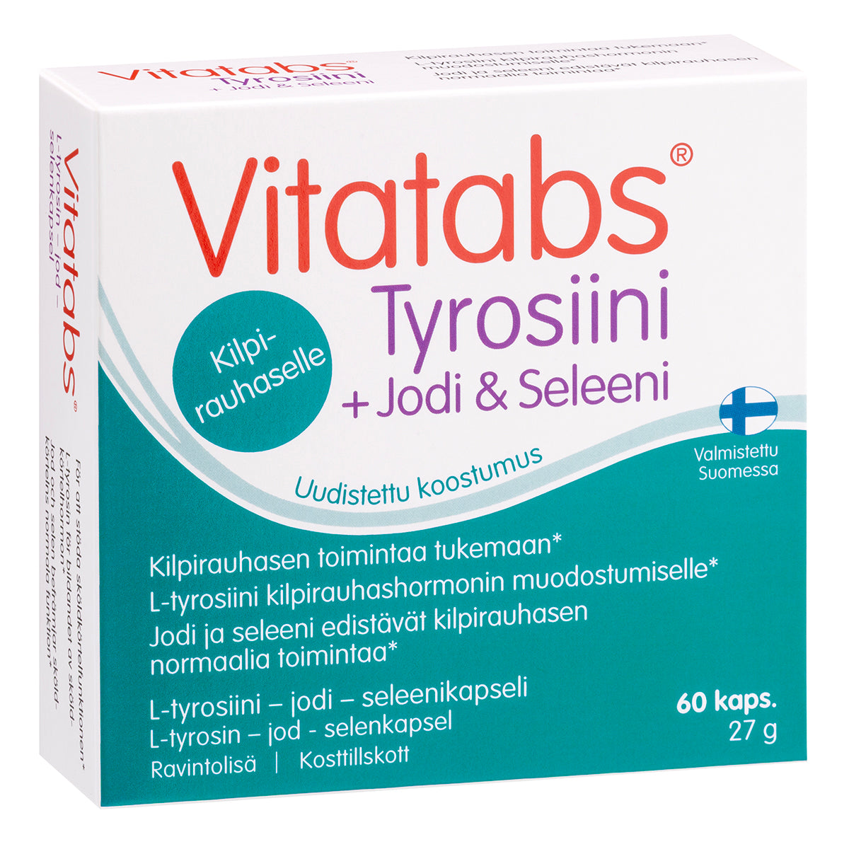 Vitatabs Tyrosiini + Jodi & Seleeni 60 kaps.