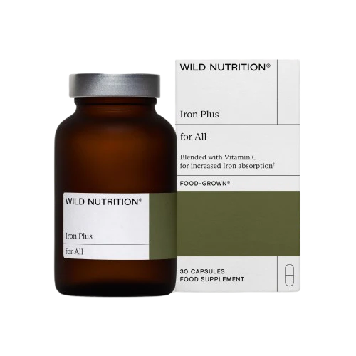 Iron Plus 30 kaps, Wild Nutrition