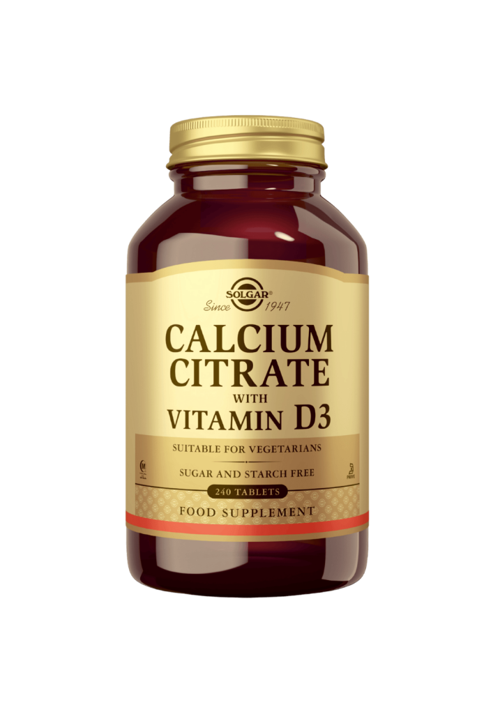 Kalsium Sitraatti + D3-vitamiini Kalkki 240kpl, Solgar