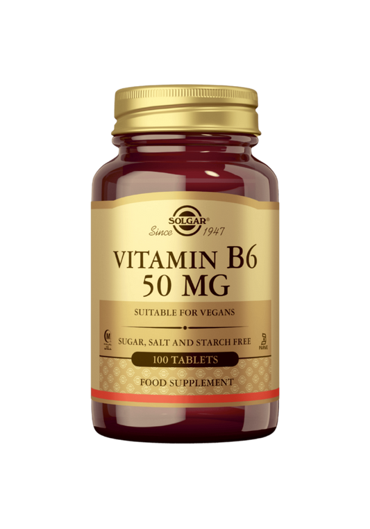 B6-vitamiini 50mg 100 tabl, Solgar