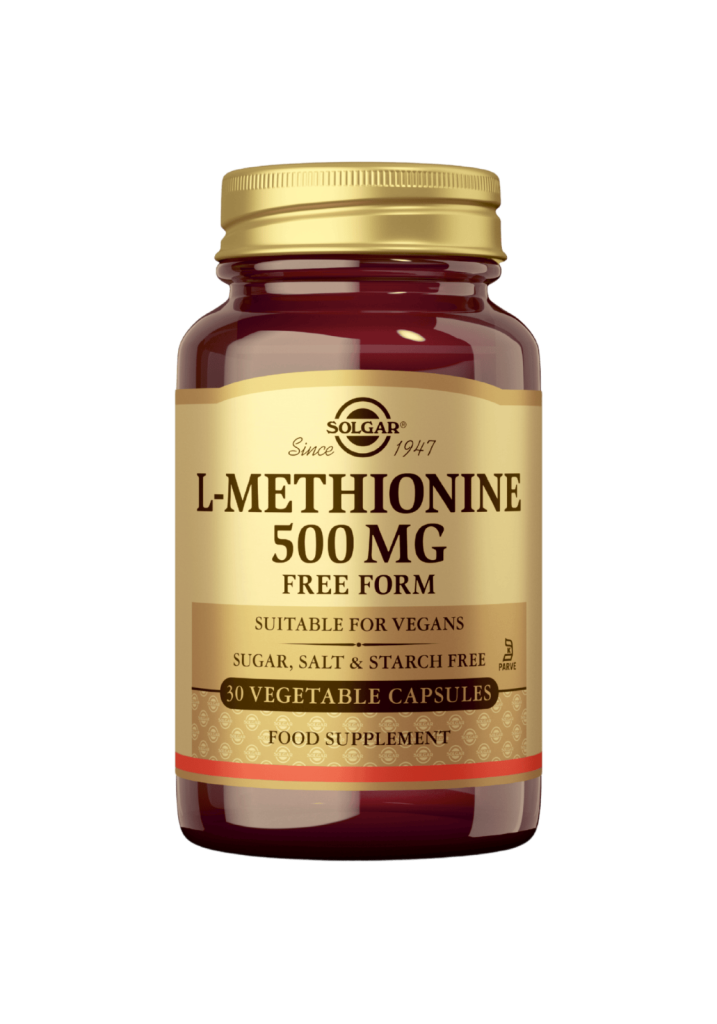 L-Metioniini 500mg L-Methionine 30kaps.Solgar
