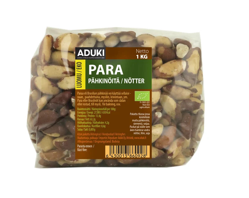 Parapähkinä Luomu 1 kg, Aduki