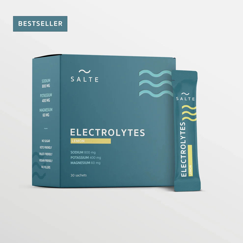 SALTE Elektrolyyttijauhe Sitruuna - 30 annospussia