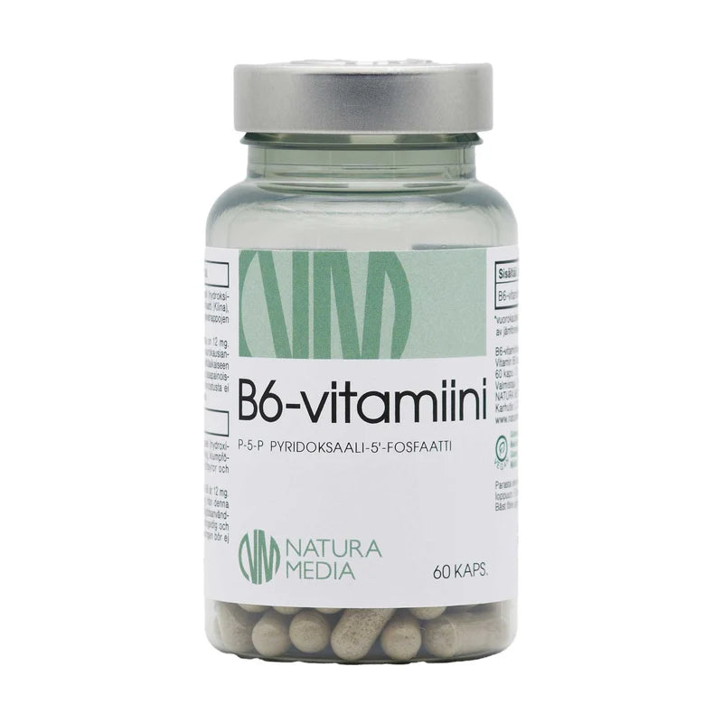 B6-vitamiini P-5-P 60 kaps, Natura Media