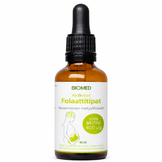 Folaattitipat 400µg 40ml, Biomed