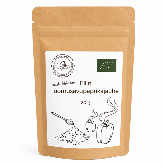Ellin rustiikkinen savupaprikajauhe, luomu, 20 g, Ellin keittiö