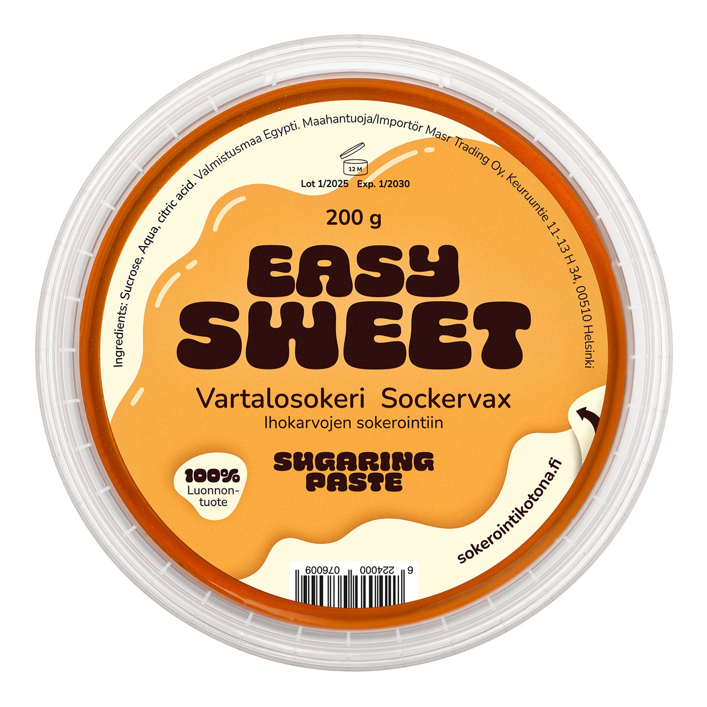 Vartalosokeri, Sugaring Paste. 200g, Easy Sweet
