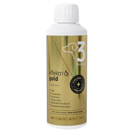 Effektri Gold Dog - Omega-3 + Nivelravinteet 250 ml