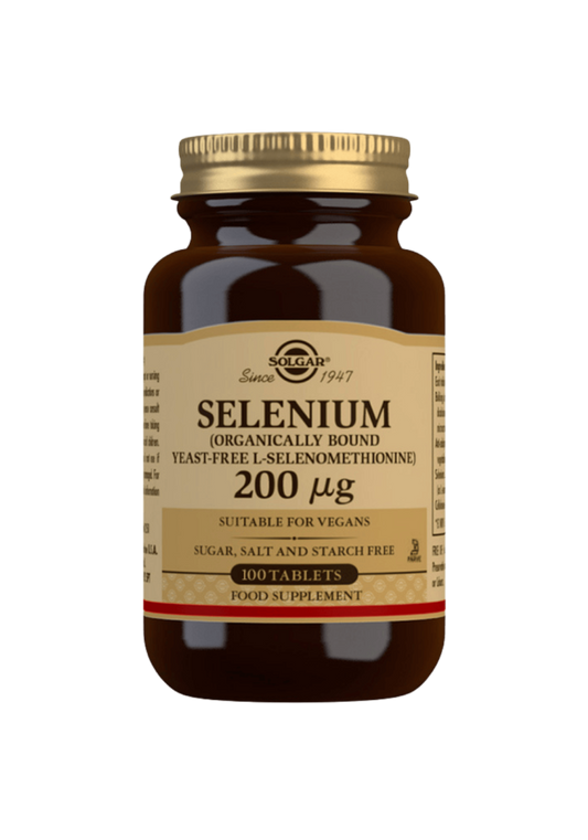 Seleeni 200µg hiivaton 100kpl, Solgar