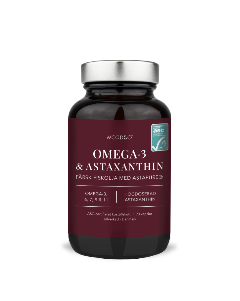 Omega-3 & Astaxanthin 90 kaps, Nordbo