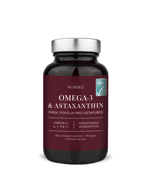 Omega-3 & Astaxanthin 90 kaps, Nordbo
