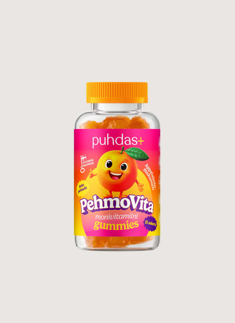 PehmoVita monivitamiini Gummies 75 kpl, Puhdas+