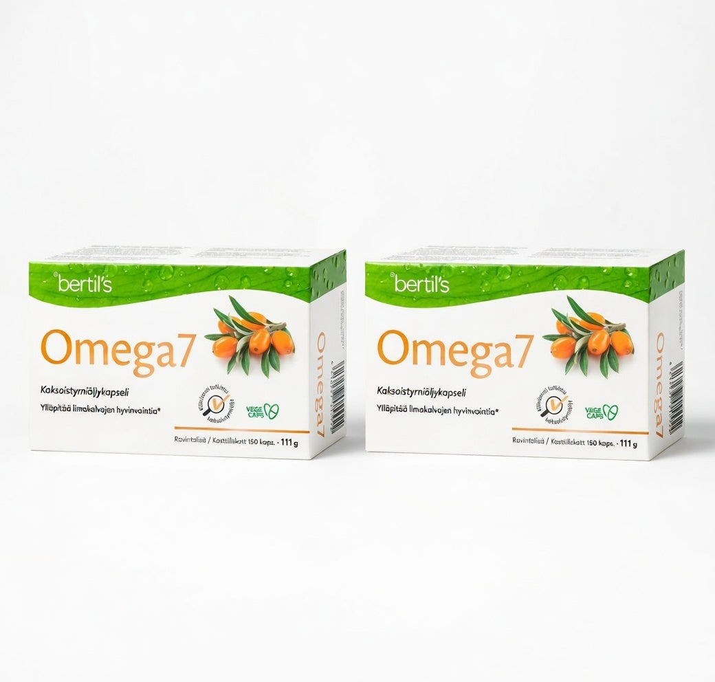 Omega7 Kaksoistyrniöljykapselit 2x150 kaps, Bertil's
