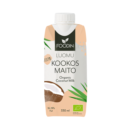 Kookosmaito 330ml, Foodin