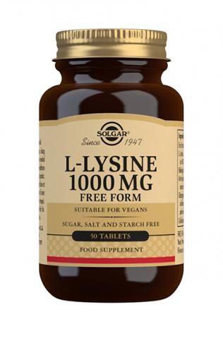 L-Lysiini 1000mg 50tabl., Solgar