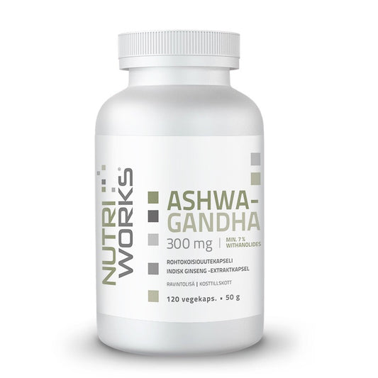 Ashwagandha 300mg 120 vegekaps, Nutri Works