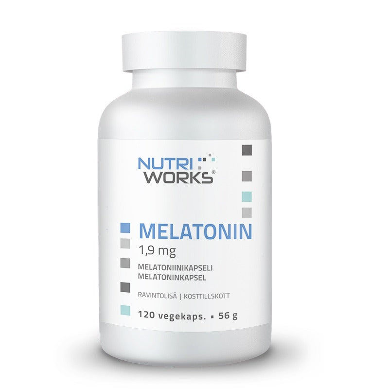 Melatonin 1,9mg 120 vegekaps, Nutri Works