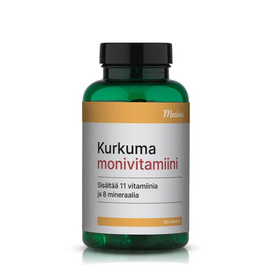 Kurkuma + monivitamiini 180 tabl,  Mezina