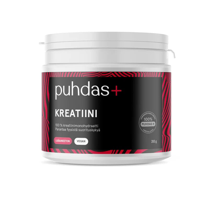Kreatiini Creatine 100% 200 g, Puhdas+