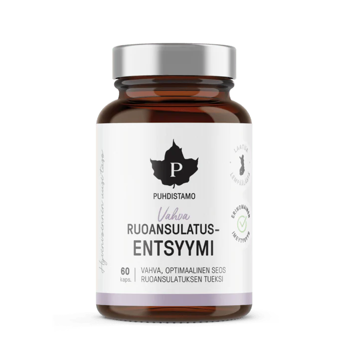 Ruoansulautusentsyymi Vahva 60kaps., Puhdistamo