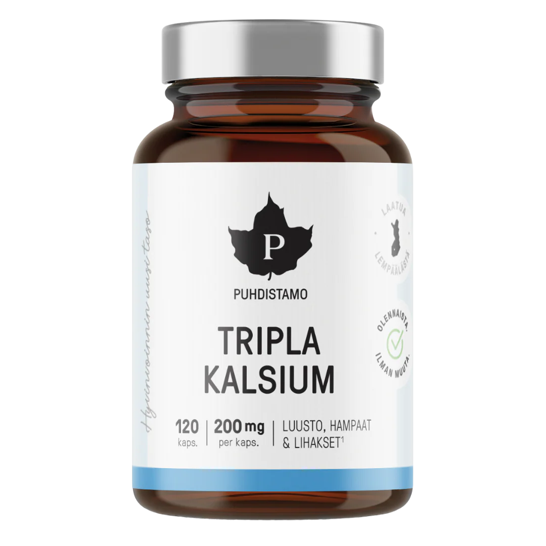 Tripla Kalsium 120 kaps, Puhdistamo