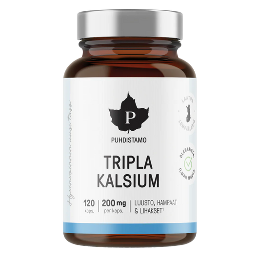 Tripla Kalsium 120 kaps, Puhdistamo
