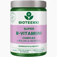B-vitamiini Super-B + Koliini ja Inositoli 60 kaps, Bioteekki