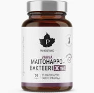 Vahva Maitohappobakteeri 30 mrd. 60 kaps, Puhdistamo