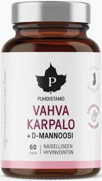 Vahva Karpalo + D-Mannoosi 60 kaps, Puhdistamo