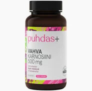 Vahva Karnosiini 500 mg, 50 vegekaps, Puhdas+