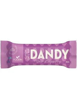 Dandy Candy Date Bar Sour Raspberry 35g, Foodin