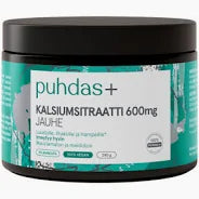 Kalsiumsitraatti 600 mg 240 g, Puhdas+