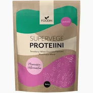 Supervege, Kasviproteiinisekoitus, Mansikka-Valkosuklaa 600 g, Foodin