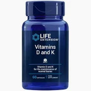 D & K  Vitamins 60 kaps, Life Extension