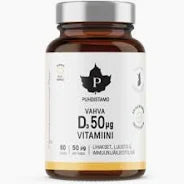 Vahva D-vitamiini 50 μg  60 kaps, Puhdistamo