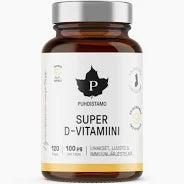 Super D-vitamiini 100µg D3 120 kaps, Puhdistamo