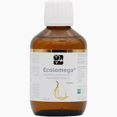 Ecolomega Nestemäinen Kalaöljy maustamaton 200 ml, Natura Media