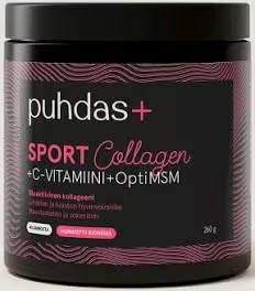 Sport Collagen+C-VIT+Opti-MSM kollageeni 260 g, Puhdas+
