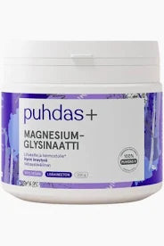 Magnesiumglysinaatti 250mg 200g, Puhdas+