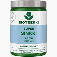 Sinkki 25mg + Kupari Super 100 tabl, Bioteekki