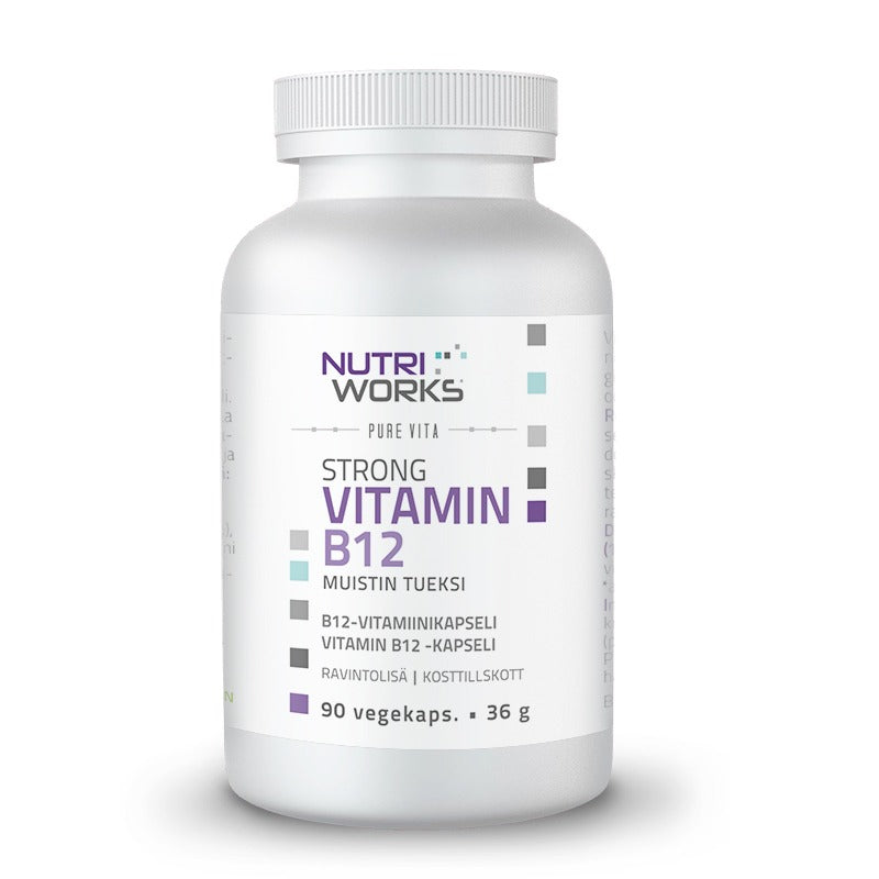 Strong Vitamin B12, 90 vegekaps, Nutri Works