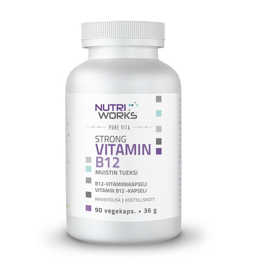 Strong Vitamin B12, 90 vegekaps, Nutri Works